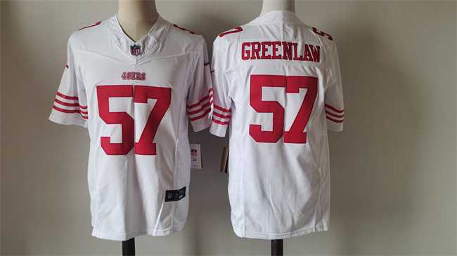 Men%27s San Francisco 49ers #57 Dre Greenlaw White 2024 F.U.S.E. Vapor Untouchable Limited Stitched Football Jersey->new york giants->NFL Jersey